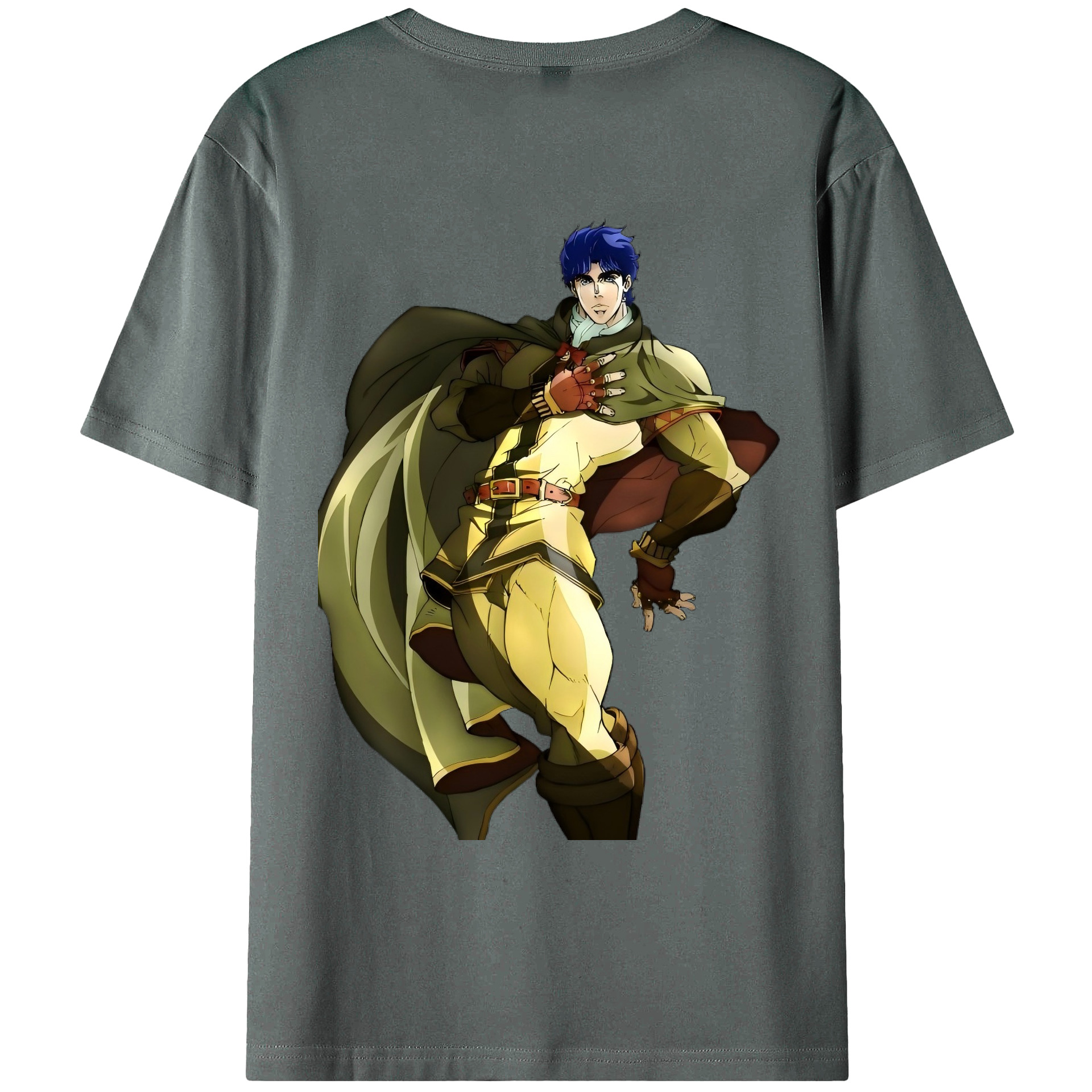 （画像用） ジョジョの奇妙な冒険 /ジョナサン?ジョースター JoJo's Bizarre Adventure Jonathan Joestar 綿100％ メンズ半袖Tシャツ（バックプリント） 通気性